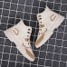 Men Stylish Casual Lace Up PU Leather High Top Martin Boots