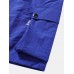 Mens Solid Color Textured Flap Pocket Loose Casual Cargo Shorts